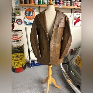 Vintage “Californian” 60/70’s Leather Bootlegger Coat
California Sportswear Co.